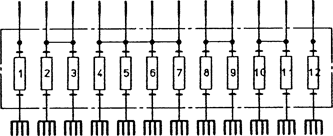 Technical sketch as example of connections in  B 617.0011